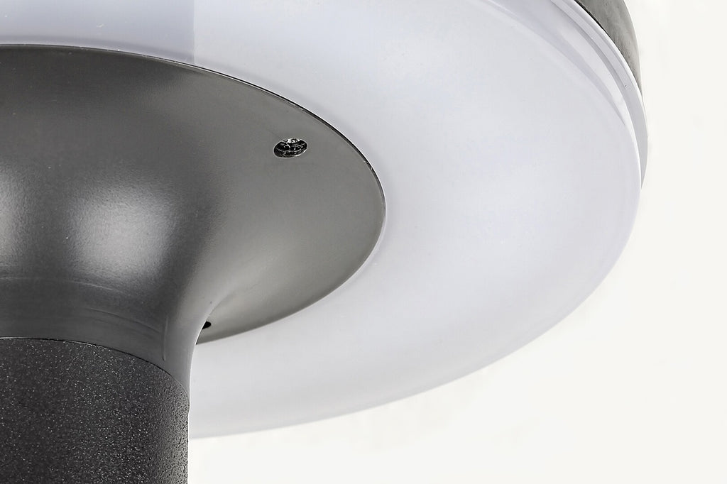 Alaska – RABALUX solar outdoor lamp with sensor, anthracite, 10W, IP44