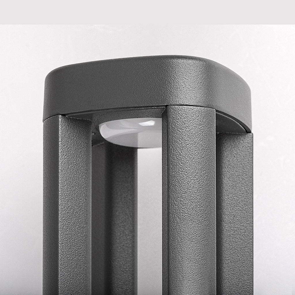 Kalisz – външна LED стенна лампа, антрацит, алуминий и бял абажур, 7W, 250 мм, IP54