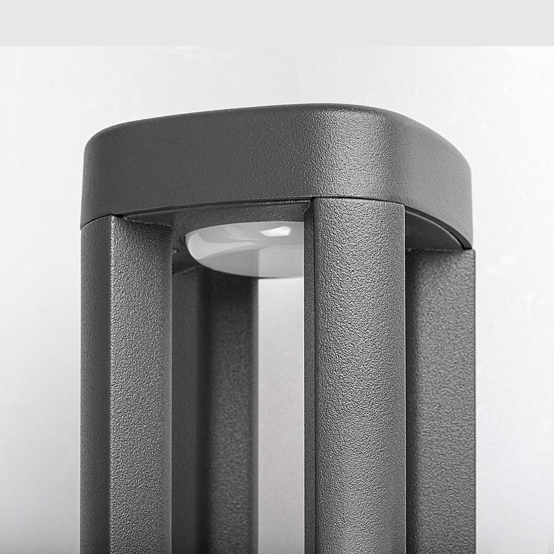 Kalisz – външна LED стенна лампа, антрацит, алуминий и бял абажур, 7W, 250 мм, IP54