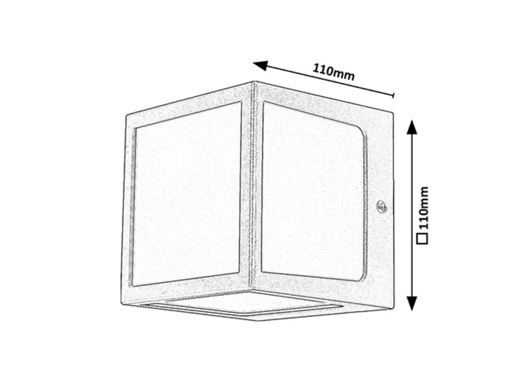 Rennes – RABALUX outdoor LED wall lamp IP54, anthracite, 10W