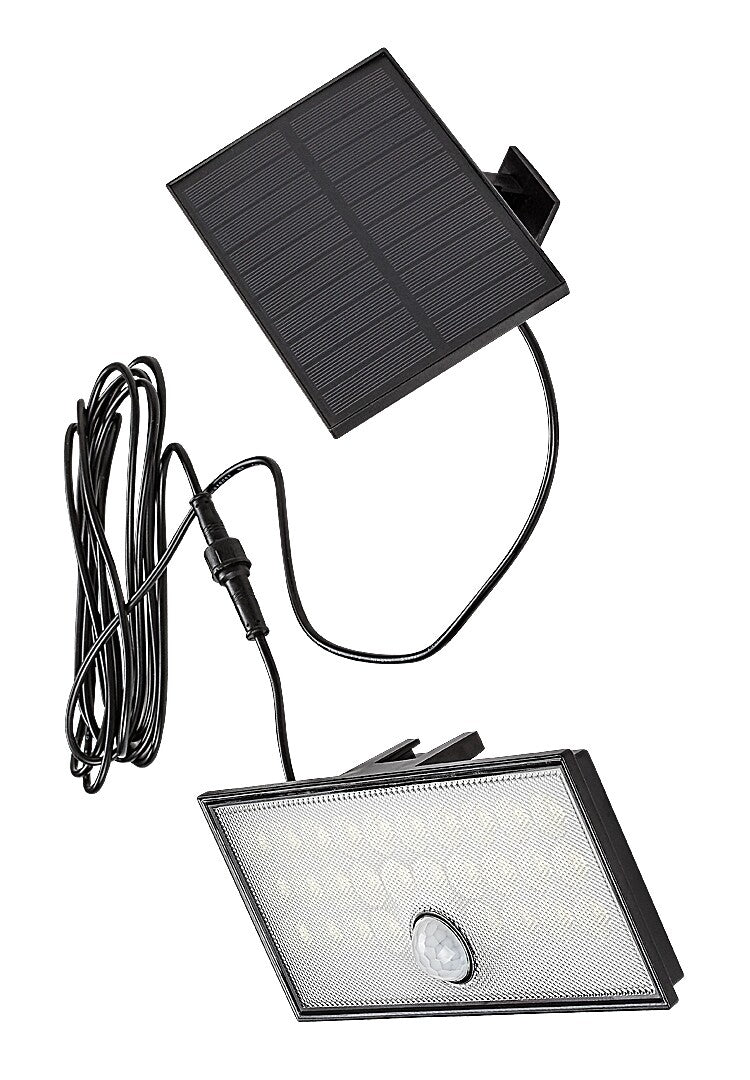 Zavod – Solar outdoor LED lamp RABALUX, black, IP65, sensor, 8W