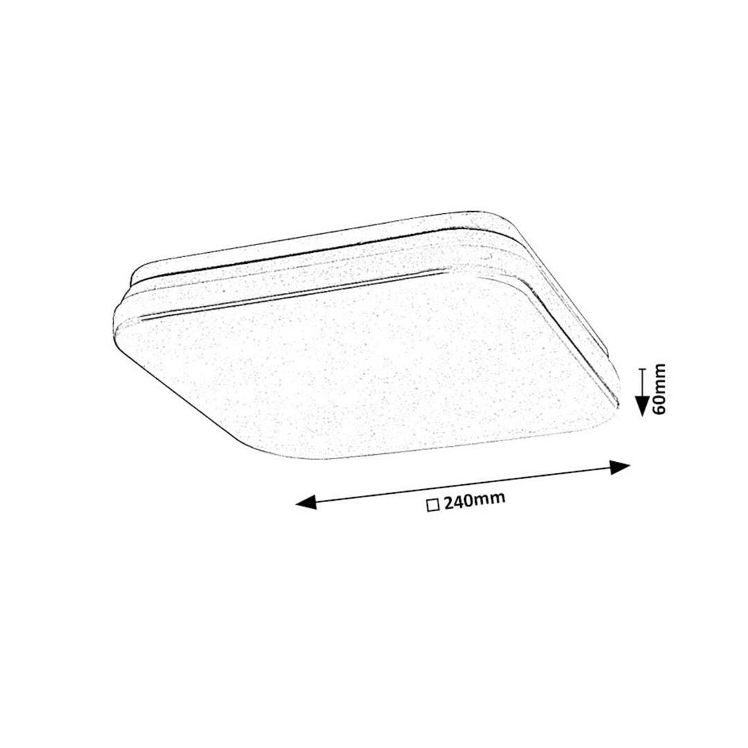 Lowar – външен таванен плафон, бял, 12W LED, регулируема светлина, модерен стил