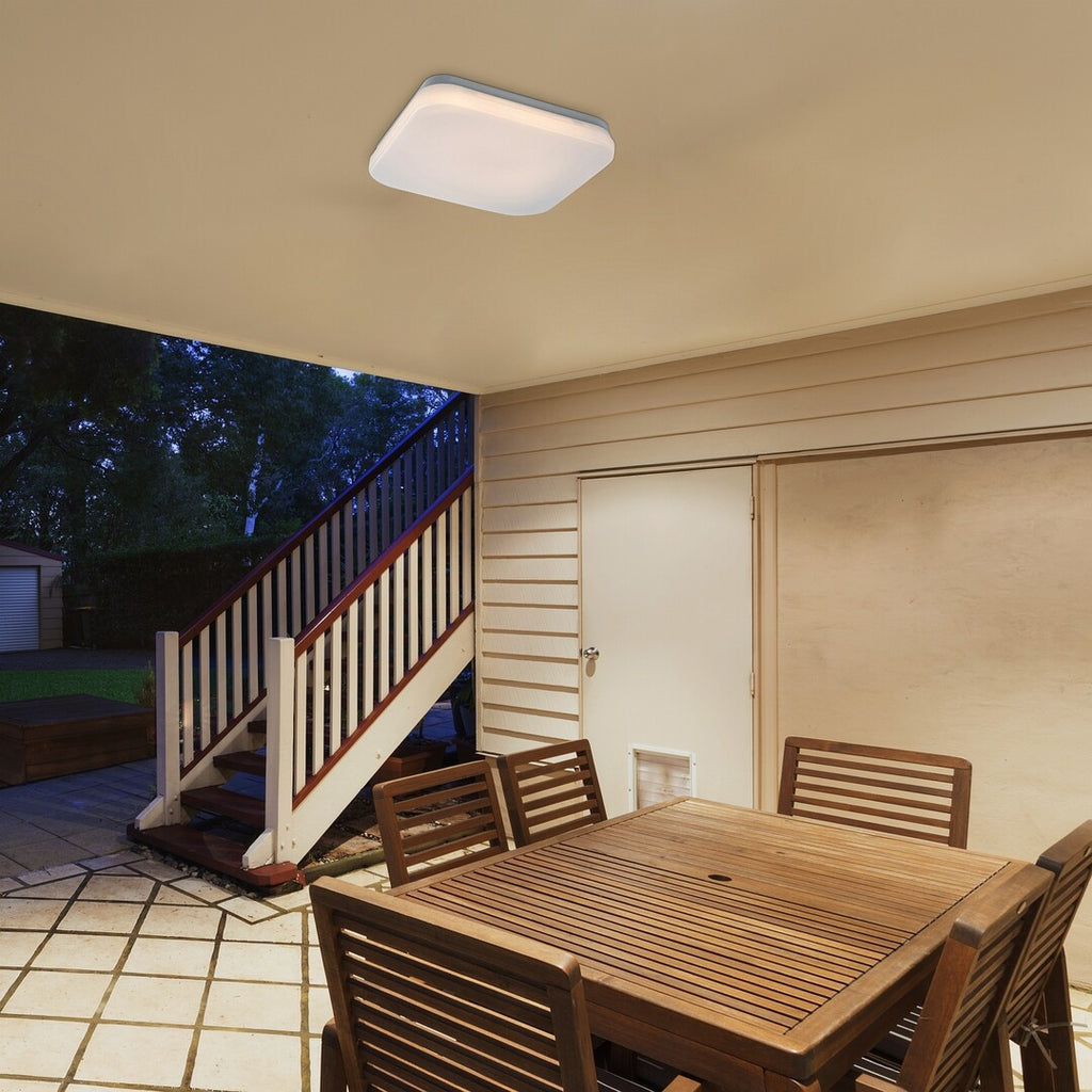 Lowar – външен таванен плафон, бял, 12W LED, регулируема светлина, модерен стил