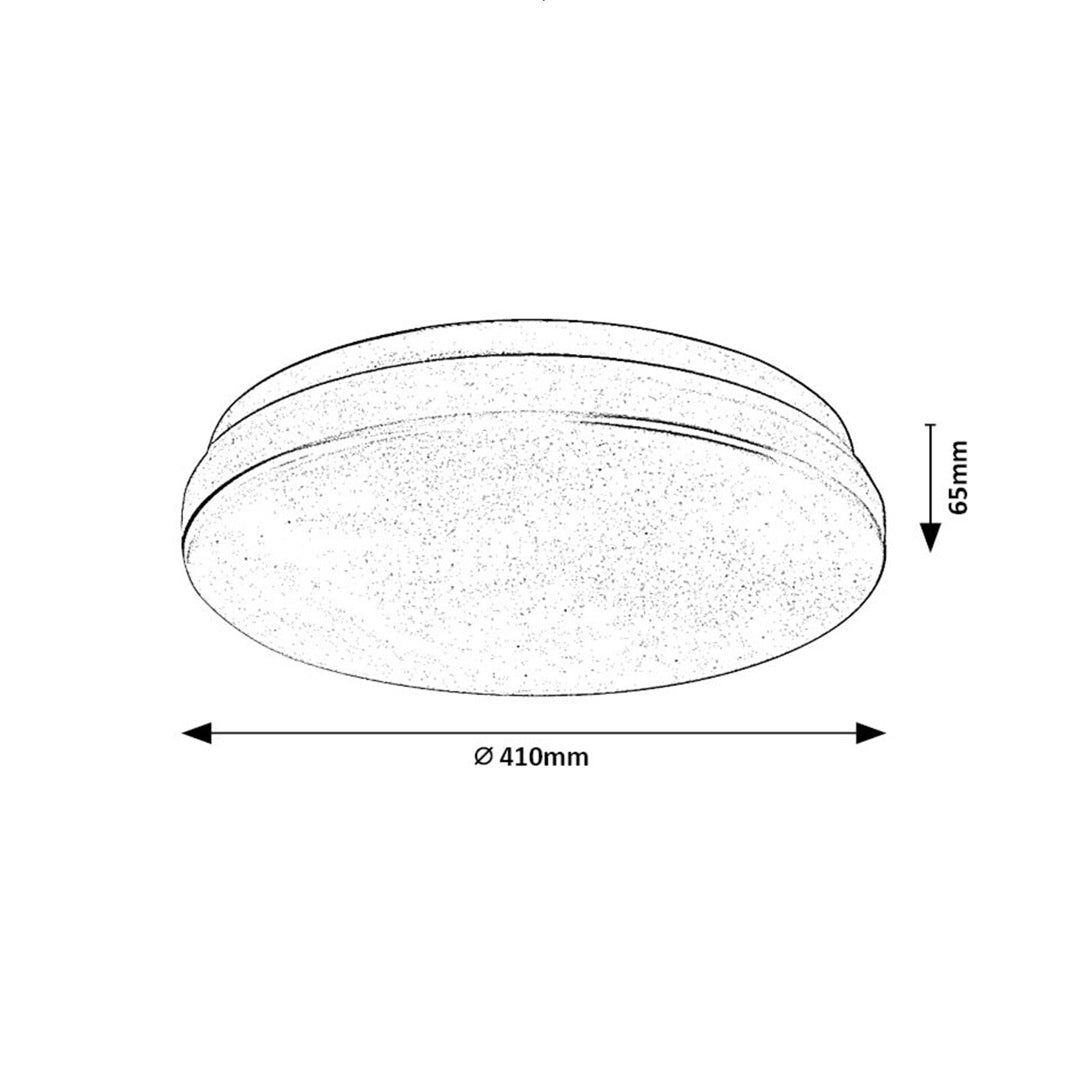 Lowar – Outdoor LED ceiling lamp RABALUX, white, IP44, 36W, adjustable light