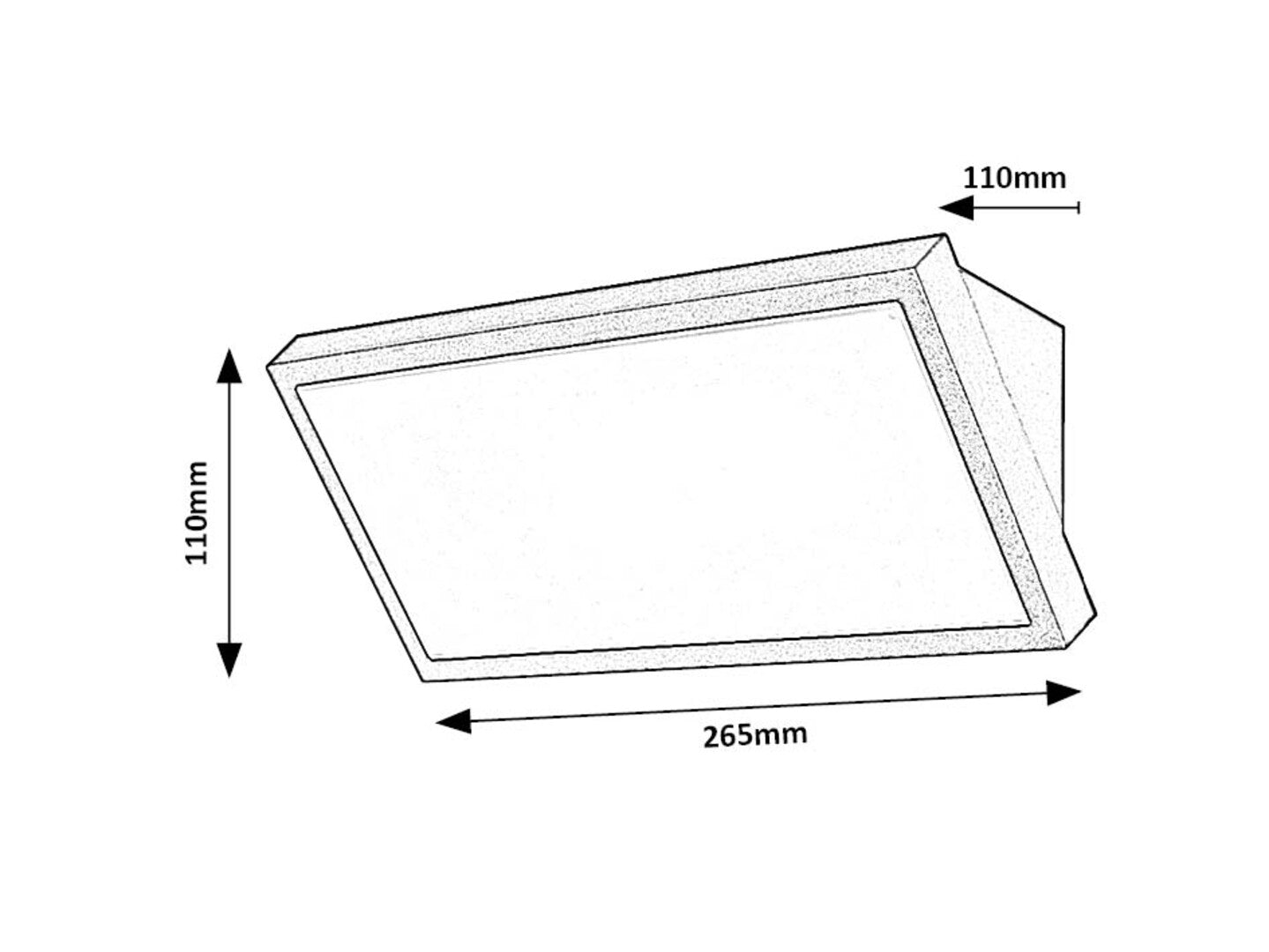 Rapla2 – Външен LED аплик RABALUX, черен, IP65, 18W, регулируема светлина