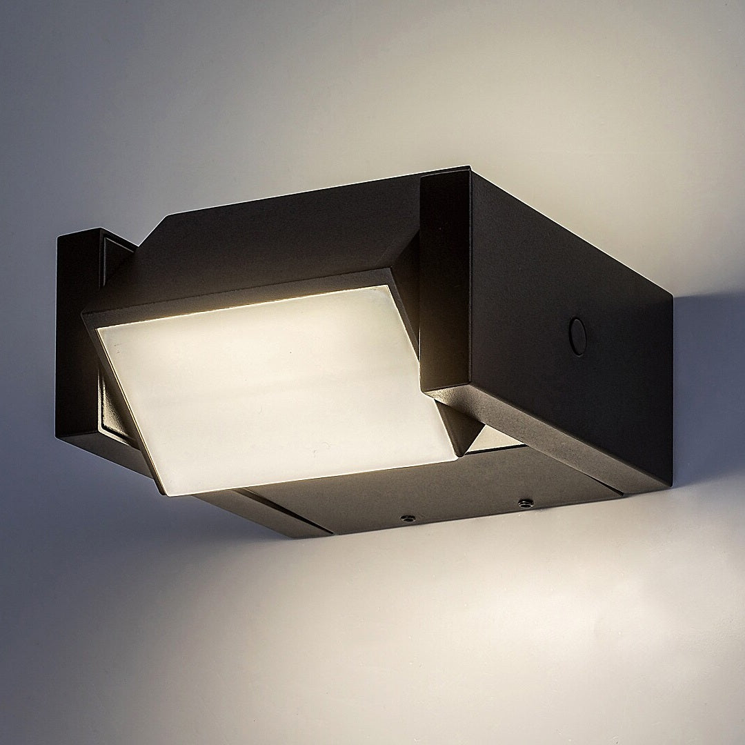 Cubbington – външна LED стенна лампа, черна, модерна