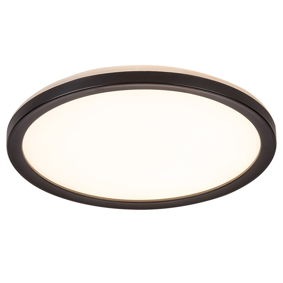 Inverness – смарт външен таванен плафон, черен, 15W LED, Ø250 / Ø280 мм, модерен стил