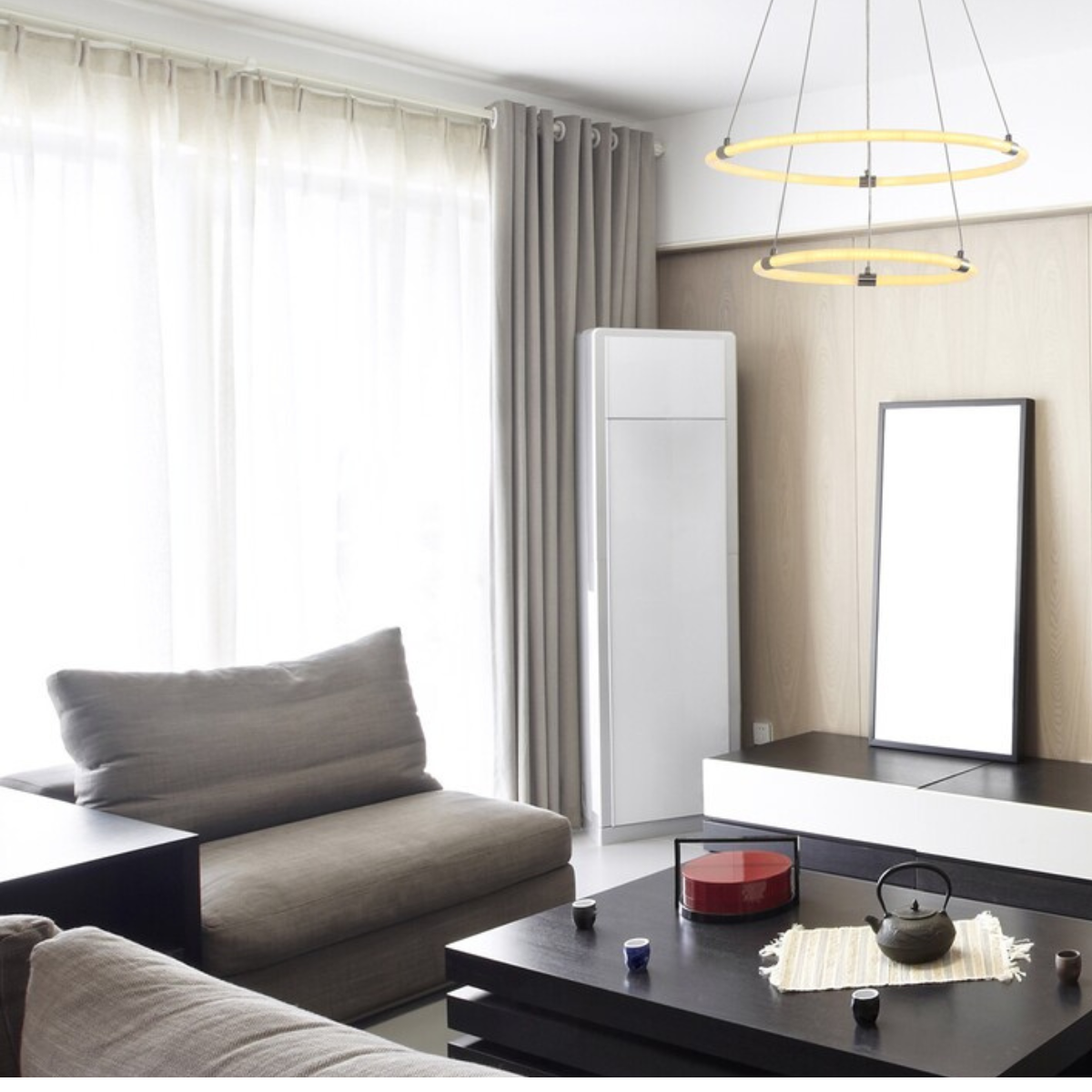 Полилей Irelia RABALUX – LED 55W, димируем с дистанционно, Ø60 см, атенюиран хром