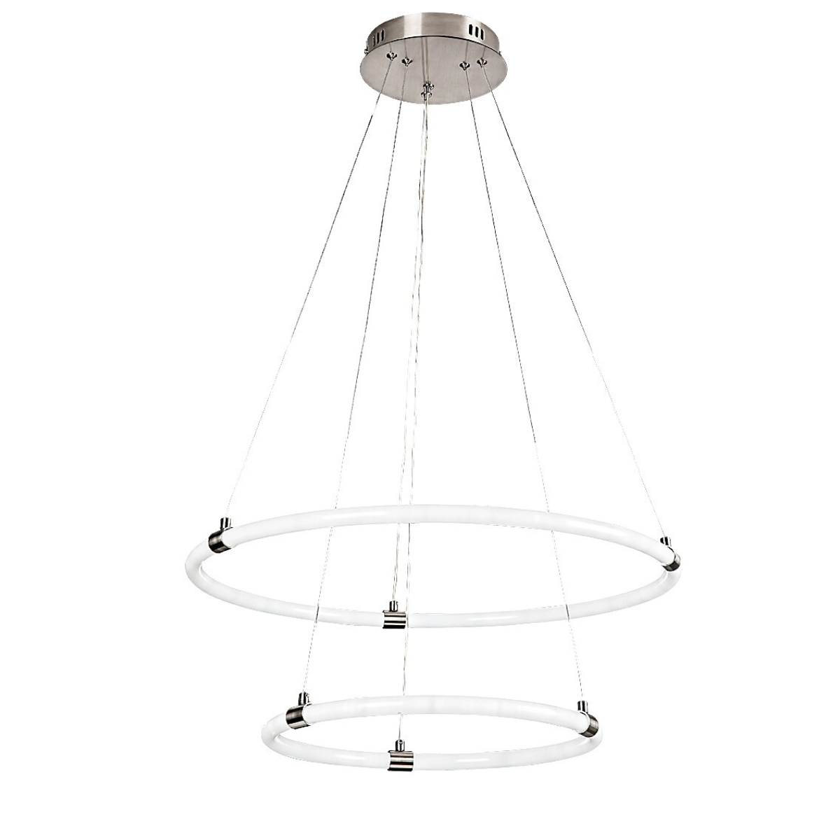 Полилей Irelia RABALUX – LED 55W, димируем с дистанционно, Ø60 см, атенюиран хром