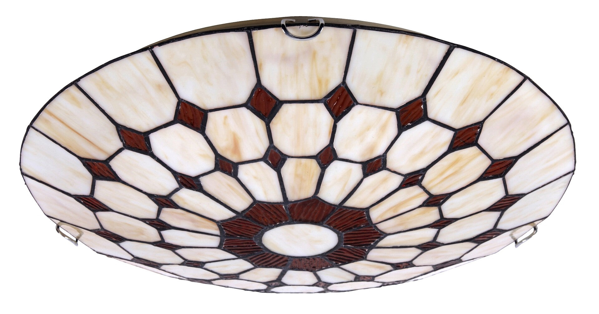 Marvel RABALUX ceiling lamp - ceiling lamp with bronze base and Tiffany glass
