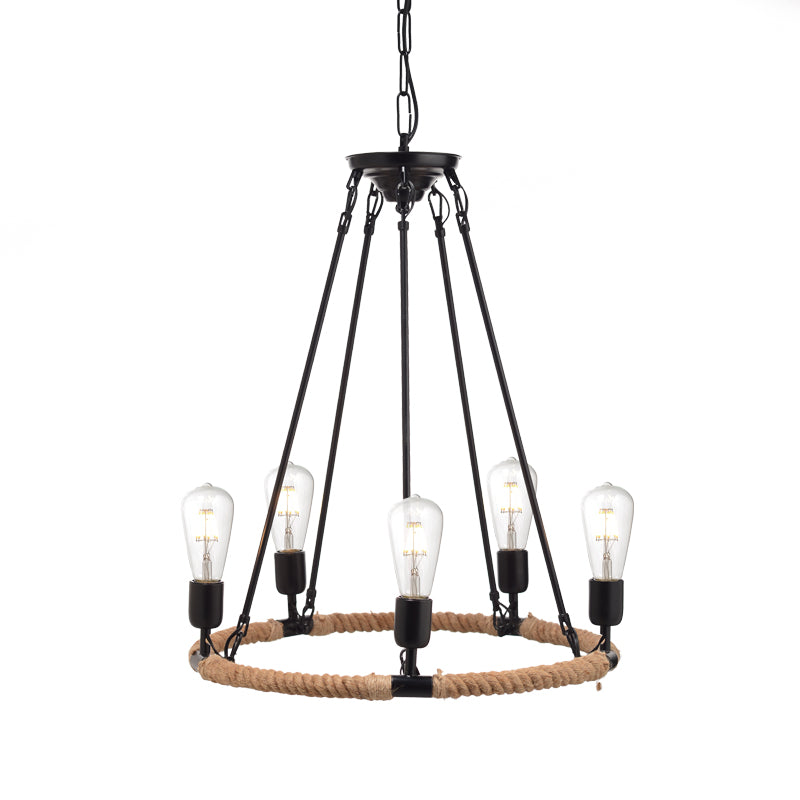 Винтидж Полилей Rustic Rope - 5 - AVA Lighting