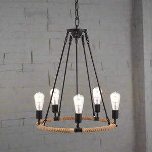 Винтидж Полилей Rustic Rope - 5 - AVA Lighting