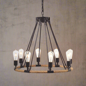 Винтидж Полилей Rustic Rope - 8 - AVA Lighting