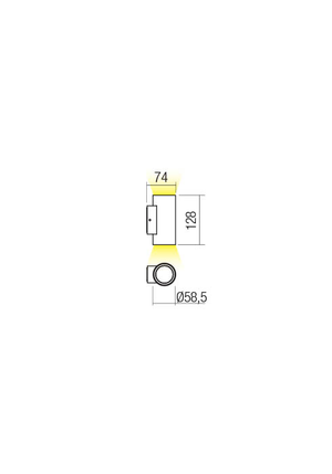 LED фасаден аплик 90080 RAM - AVA Lighting