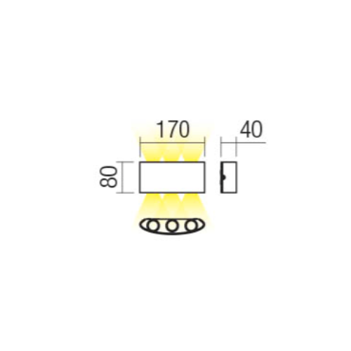 LED фасаден аплик 90225 FABO - AVA Lighting