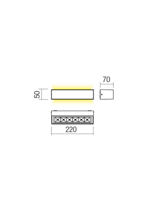 LED фасаден аплик  90257 AROOS - AVA Lighting