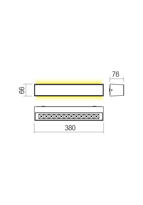 LED фасаден аплик 90260 AROOS - AVA Lighting