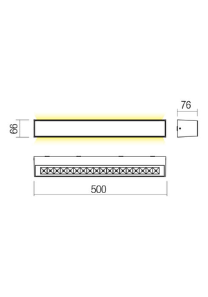 LED фасаден аплик 90264 AROOS - AVA Lighting