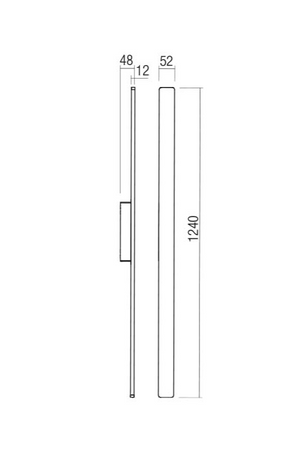 Съвременен LED фасаден аплик, тъмно сив, 20W, IP54 - AVA Lighting