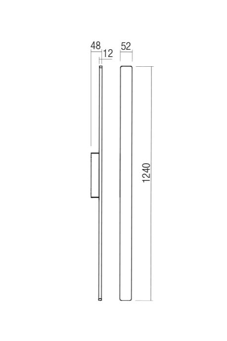 Съвременен LED фасаден аплик, тъмно сив, 20W, IP54 - AVA Lighting