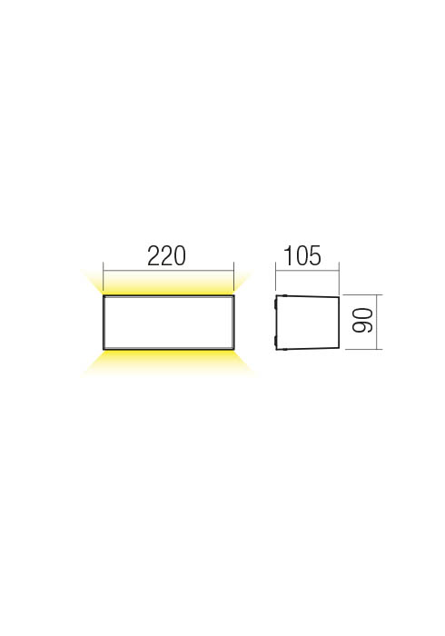 LED фасаден аплик 90562 LIMAS - AVA Lighting