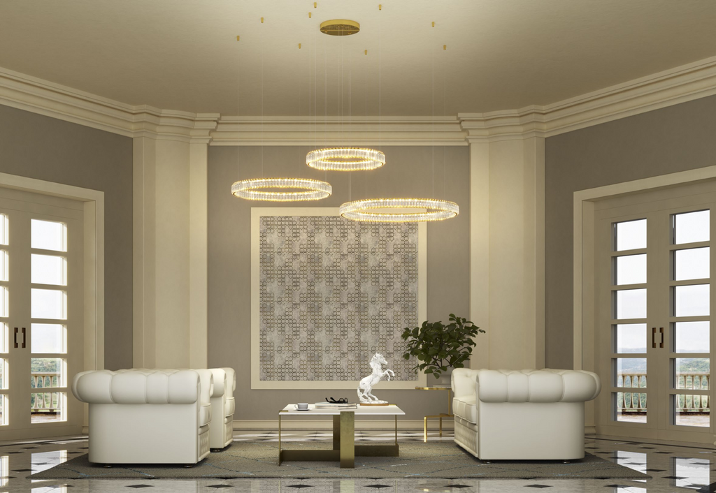 Crystal Led Chandelier AKALA - IAK M+L+XL