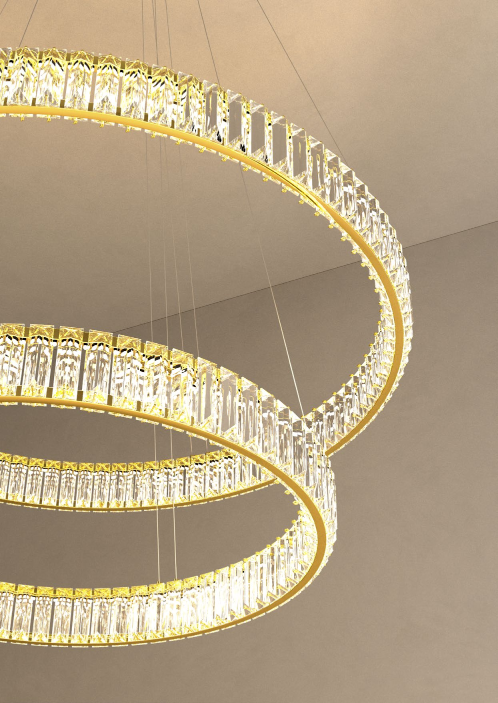 Crystal Led Chandelier AKALA - IAK PR M+L