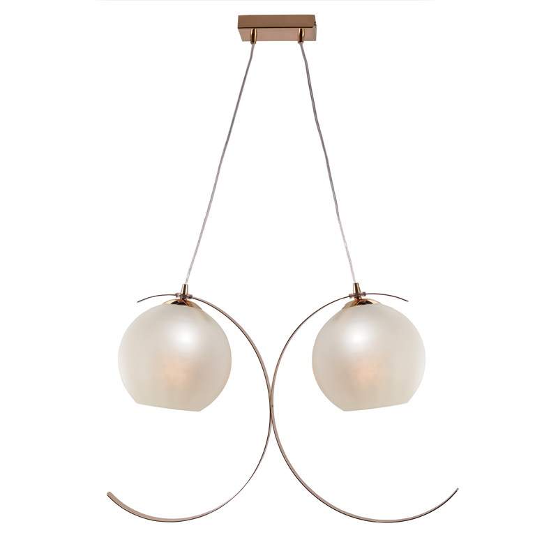 IPARELLE Pendant Lamp with Two (2x) Pearl White Cups