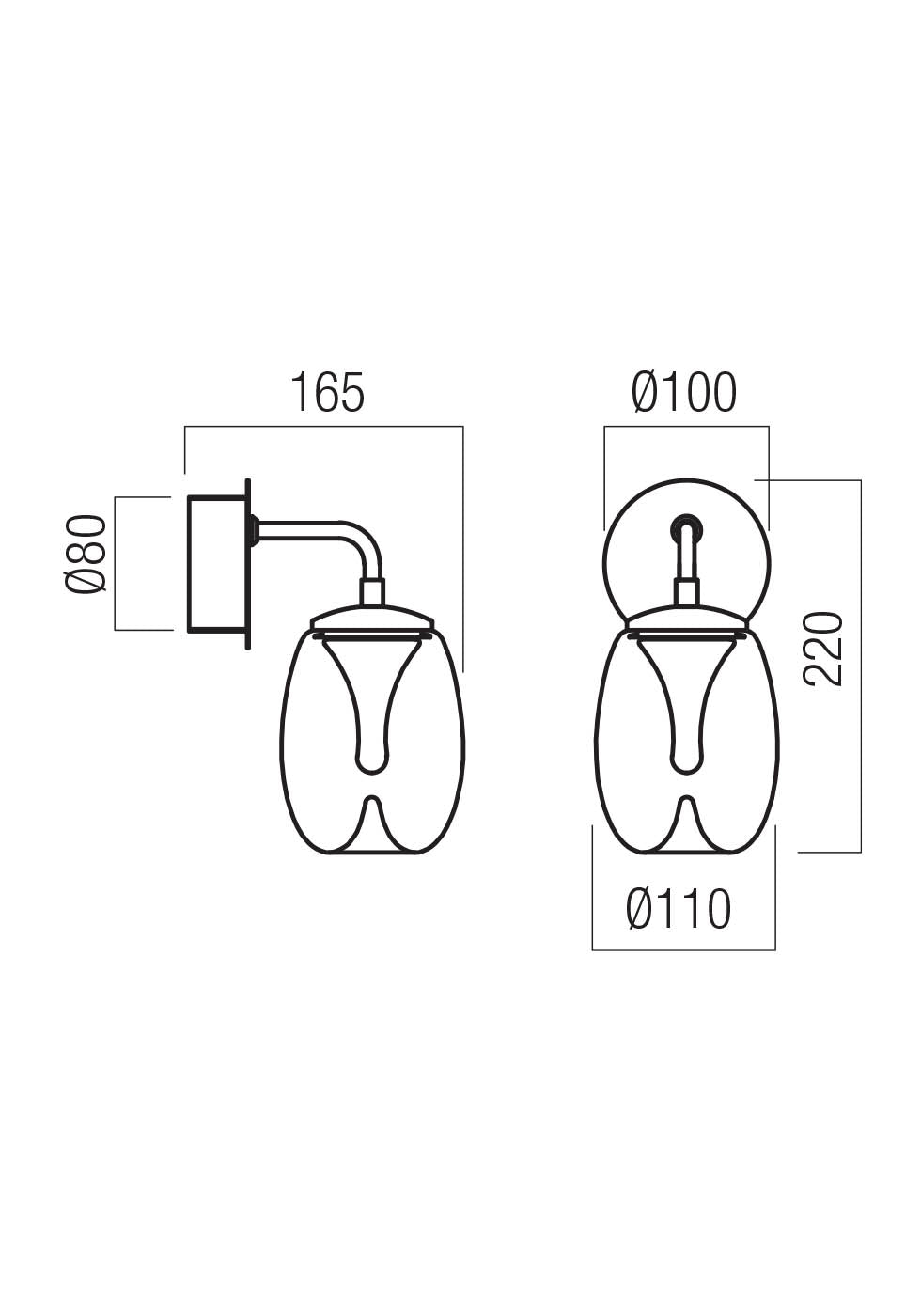 Wall lamp Drop 01-3923