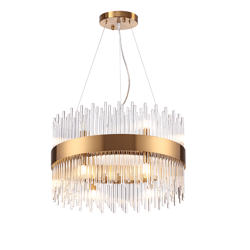 Crystal CHANDELIER DYNASTY - gold base + crystal