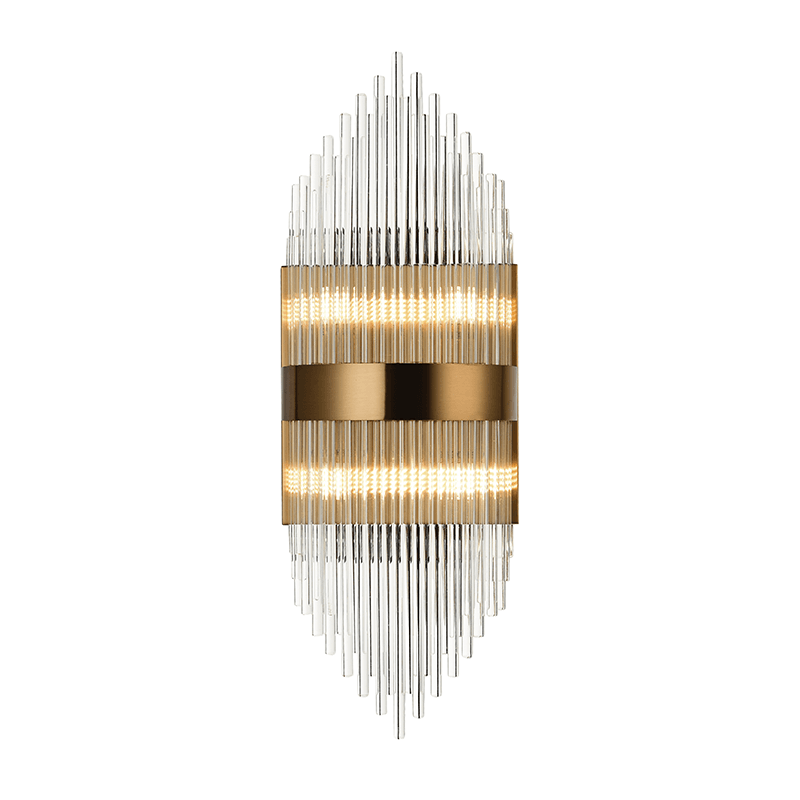 Crystal Wall Lamp DYNASTY - gold base + crystal