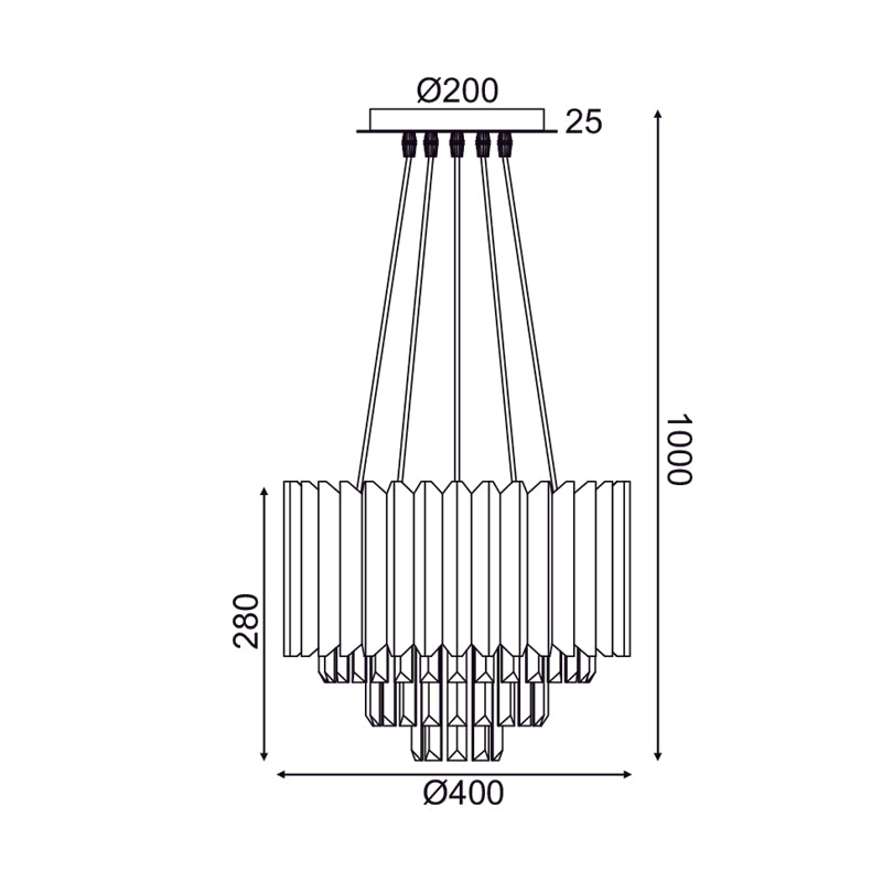 Crystal Chandelier EMPIRE