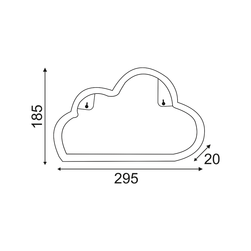 Неонови LED светлини CLOUD - с батерия и USB - AVA Lighting