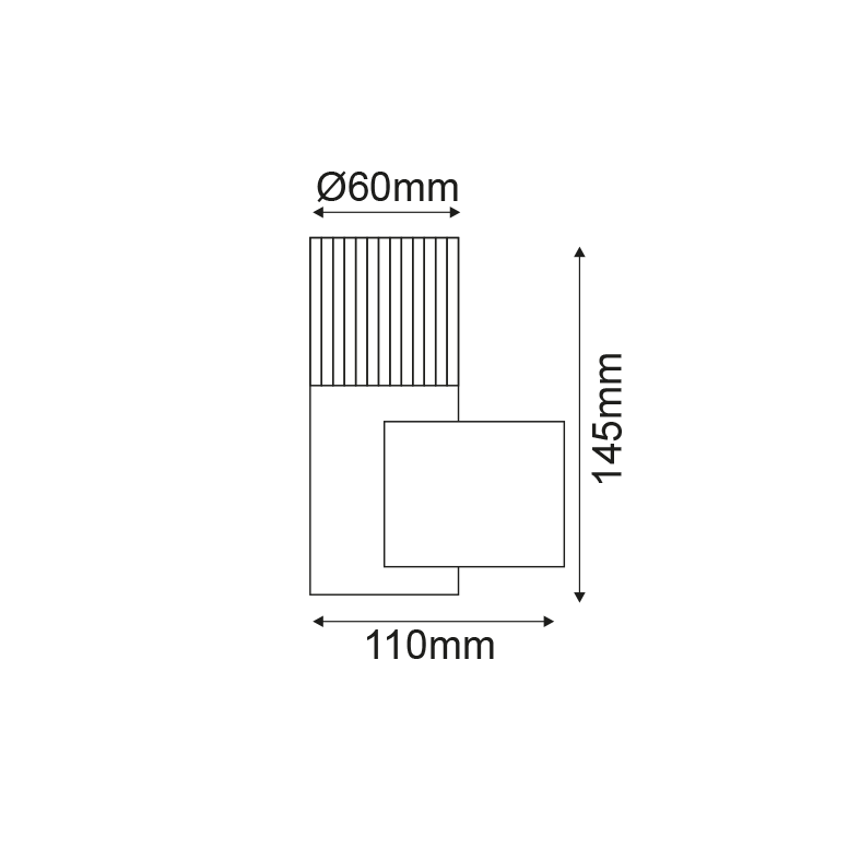 Стенен осветител CLETO – 2W LED, 3000K, IP44, алуминий - AVA Lighting