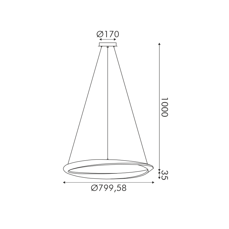 LED pendant light HM24, metal and acrylic, 42W, CCT, 3300lm, white or gold color