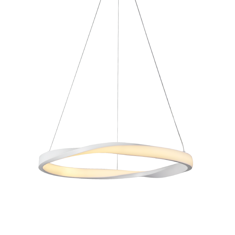 Висящо LED осветление HM24, бял метал и акрил, 42W, CCT, 3300lm – ACA Lighting