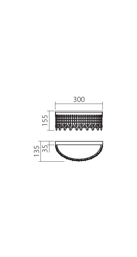 Crystal Led Wall Lamp VANESIA - IVA W 11