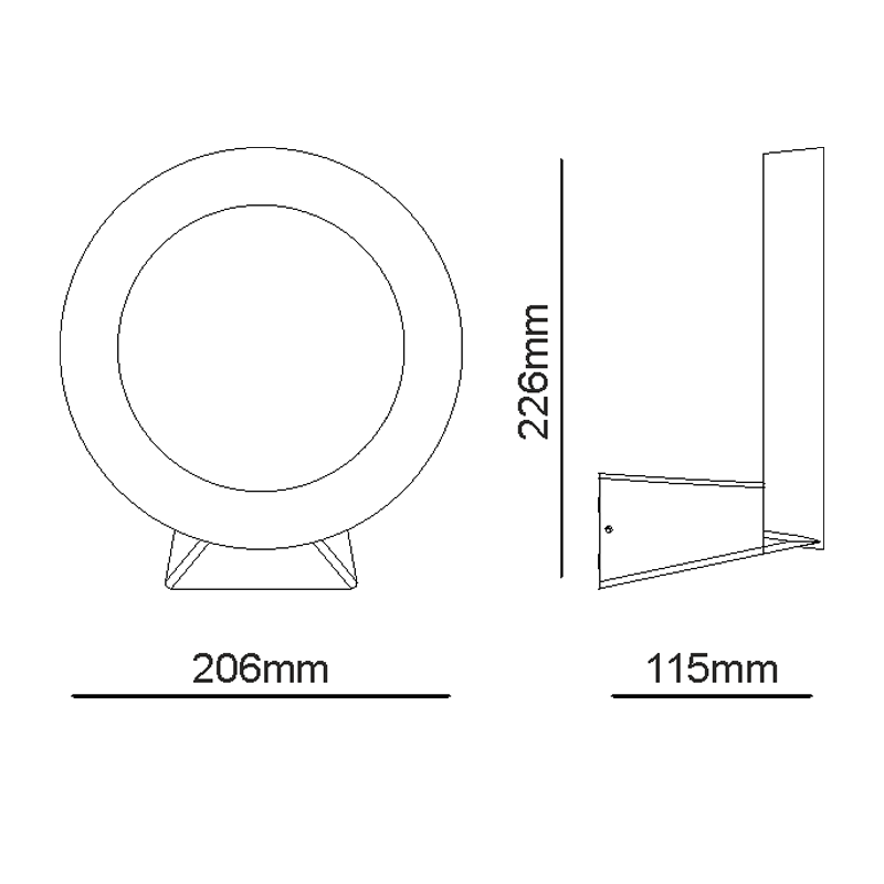 Фасаден аплик RING - AVA Lighting