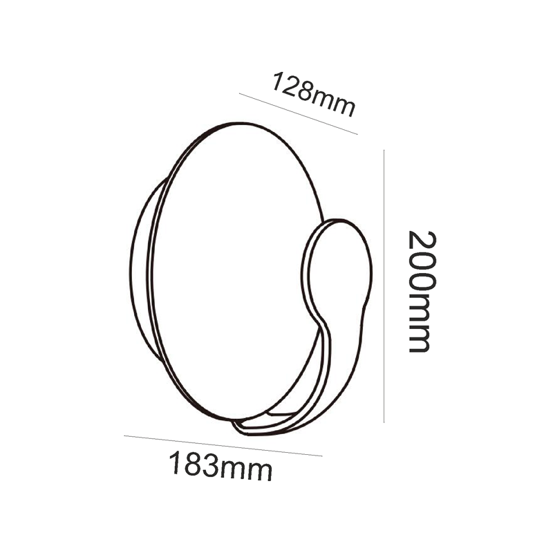 Стенен осветител SELMA – LED COB 12W, 3000K, IP65, матово бяло - AVA Lighting