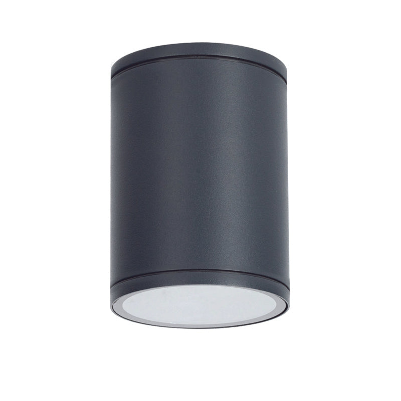 Луна за външен монтаж кръгла черна IP65 230V E27 35W - AVA Lighting