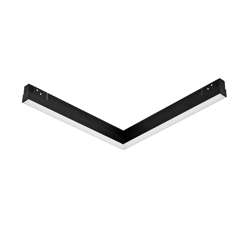 LUCCA902030B – ъглово линейно тяло 90°, 20W 48V черен мат 3000K