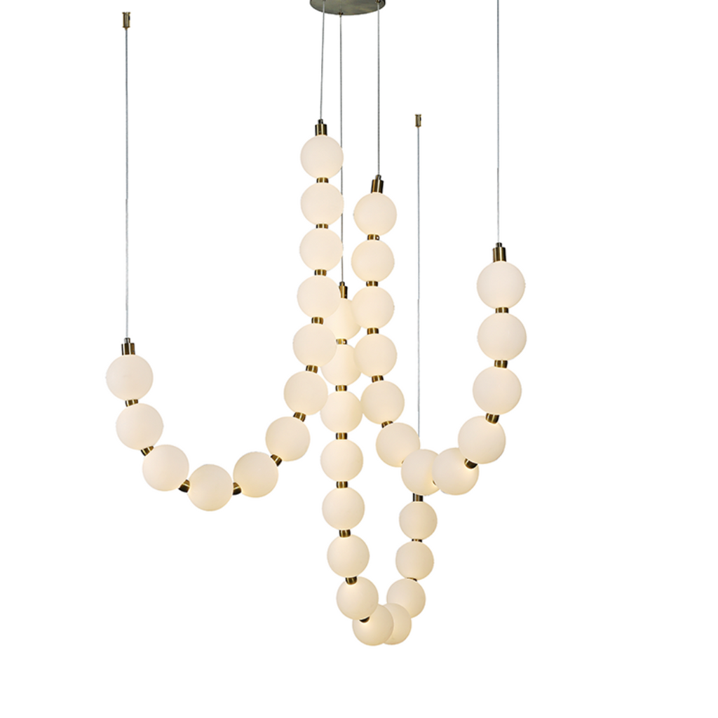 Golden Pearls HM238LEDP36 – висяща LED лампа, 54W, 4000 lm, злато, 3000K, IP20