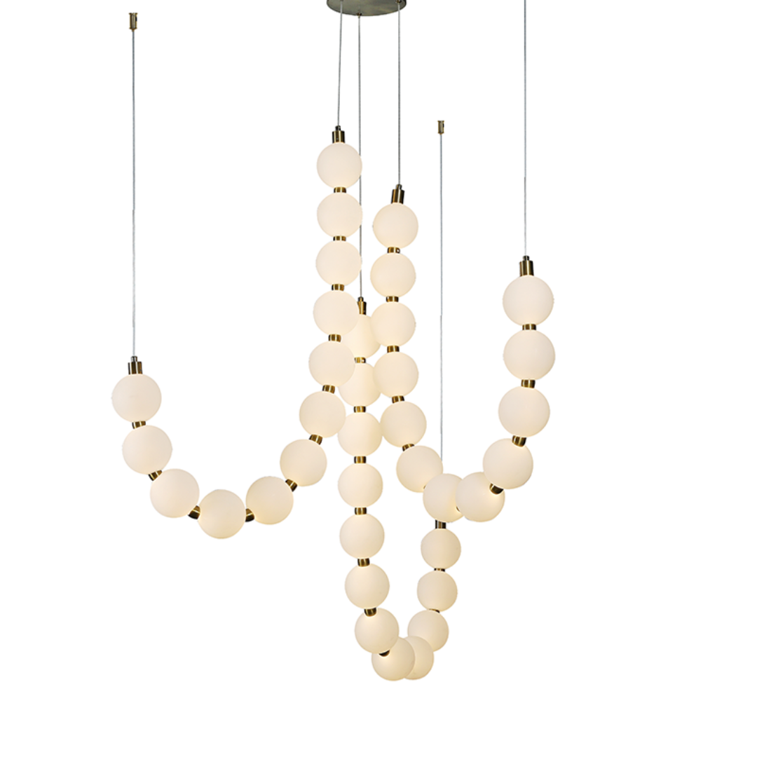 Golden Pearls HM238LEDP36 – висяща LED лампа, 54W, 4000 lm, злато, 3000K, IP20
