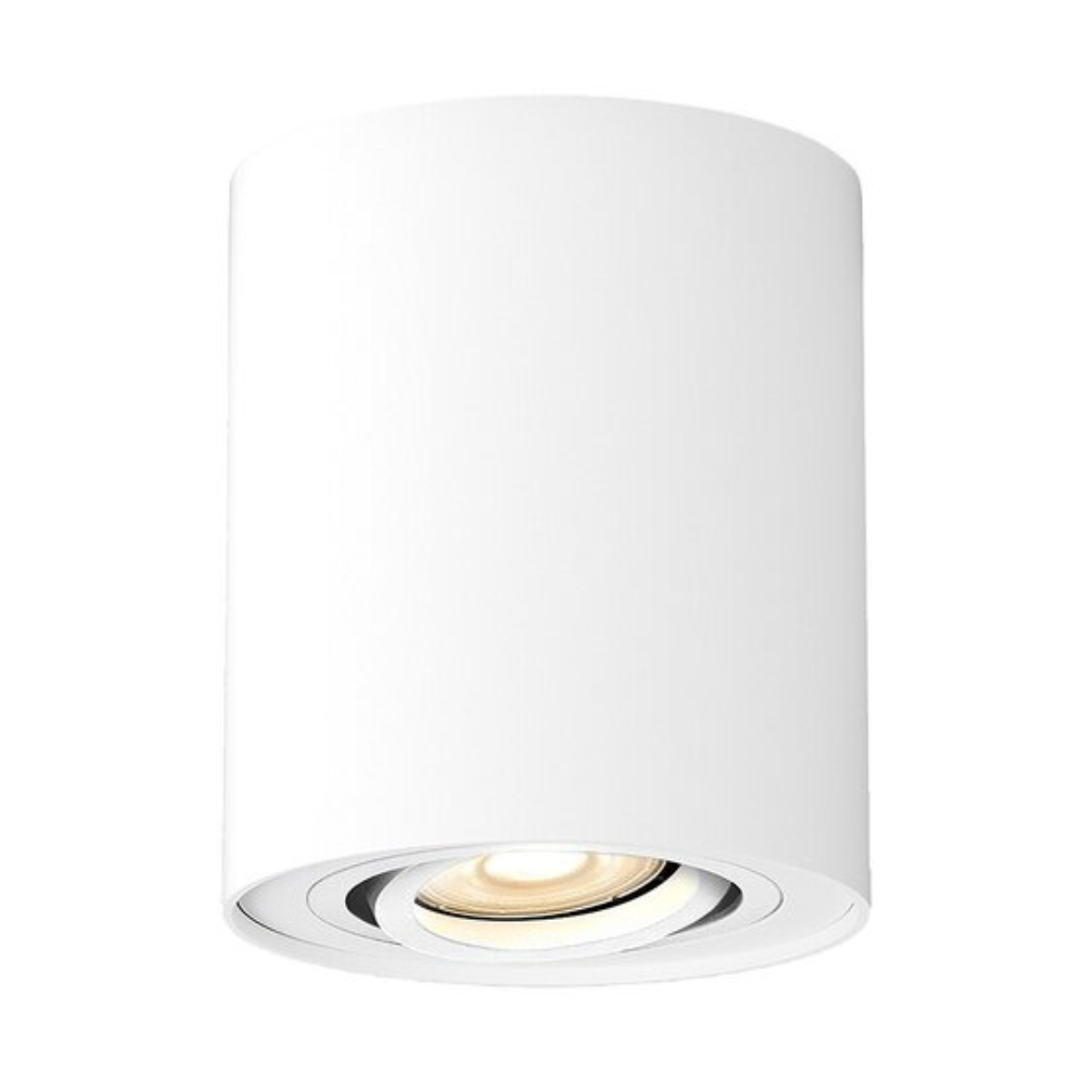 Бяла цилиндрична луна Kobald 2048 – повърхностен монтаж