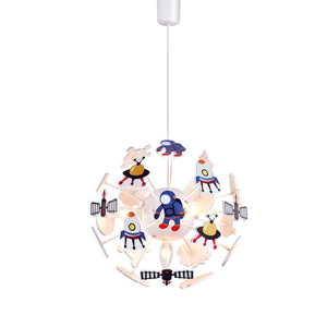 Детски Пендел за осветление KIDS SPACE - 4xE14, многоцветен - AVA Lighting