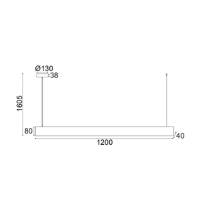 Пендел WOODY LED 15W - дърво - AVA Lighting