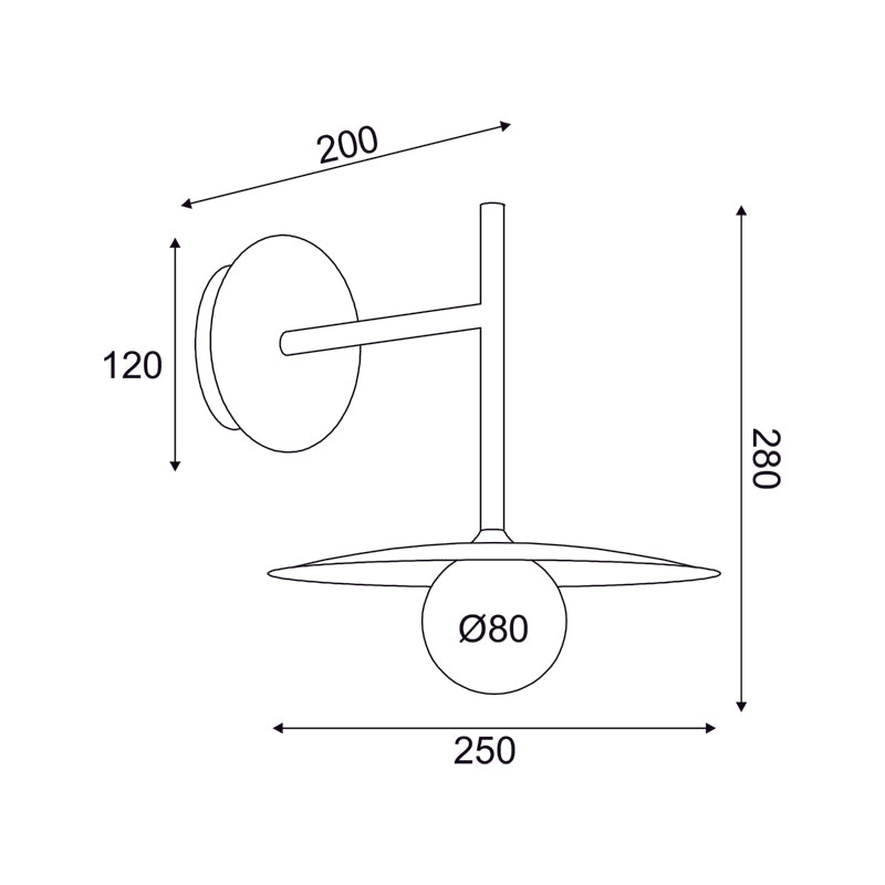 Стенен Аплик 1xG9, 25x28x32 см – AFINAR - AVA Lighting