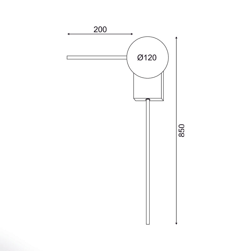 Стенен Аплик 1xG9, 30x17x85 см – CYCLOPS - AVA Lighting