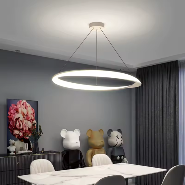 LED висяща лампа BRACE – алуминий и акрил, 32W / 42W, 2500lm / 3300lm, IP20