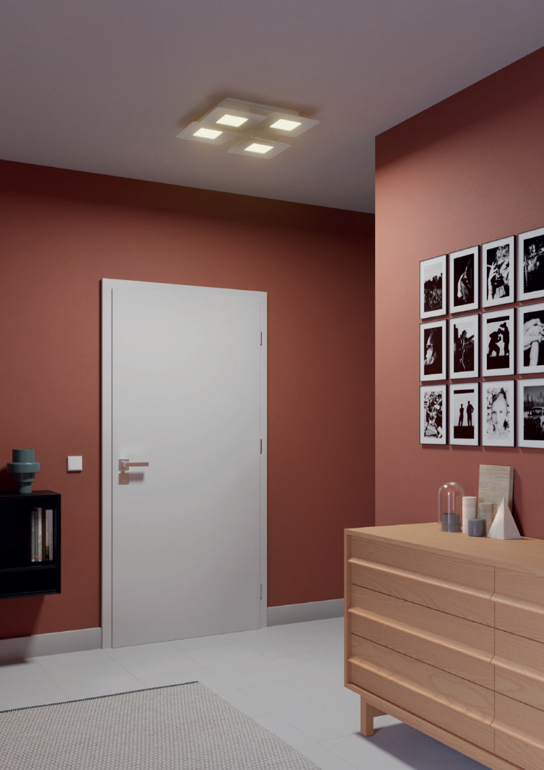 QUANT ceiling light, white matt, 47W LED, CCT